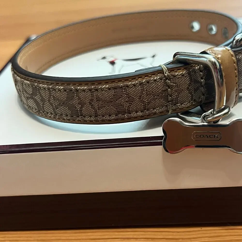 NEW Coach Dog Collar and Leash Small